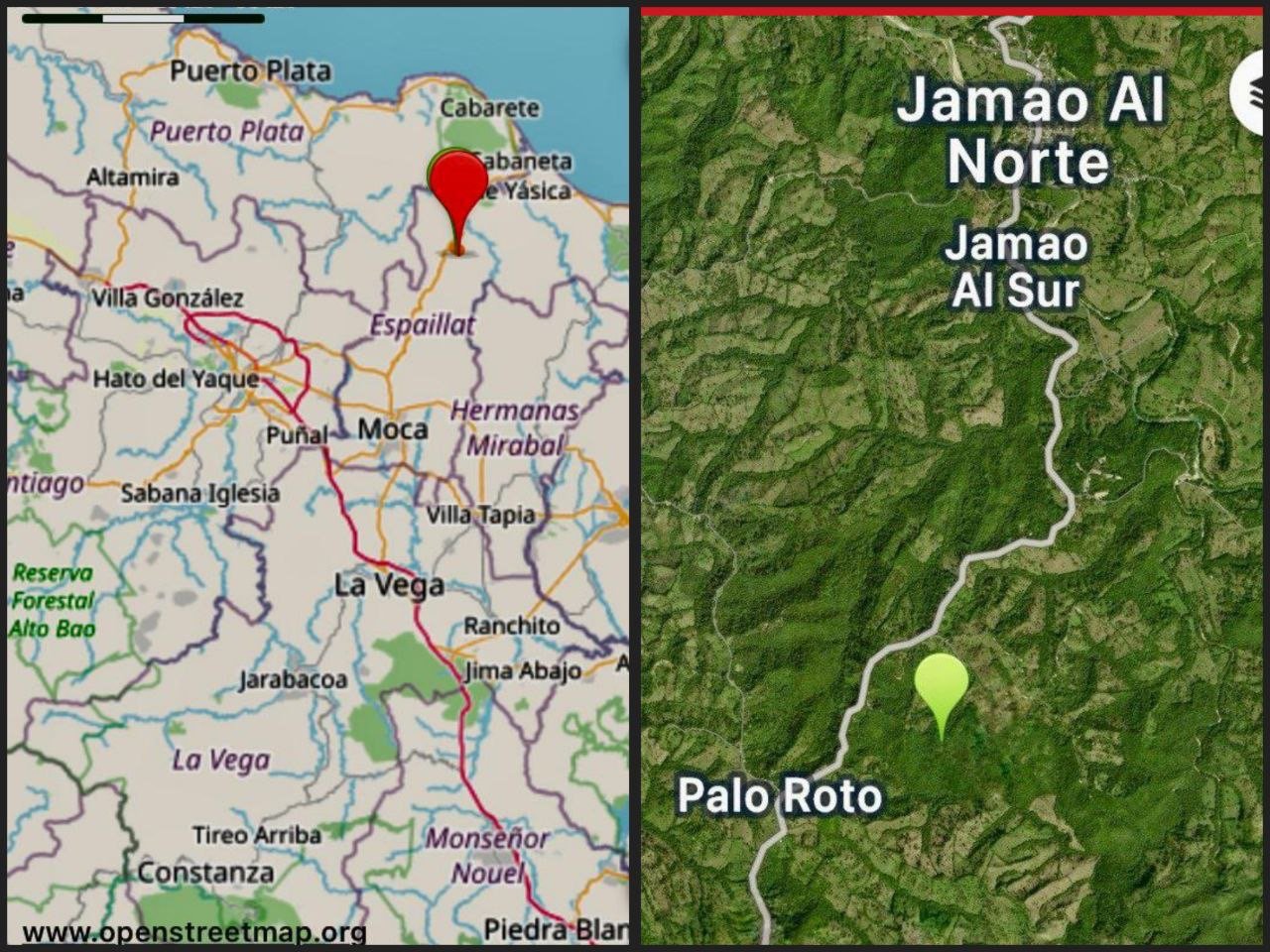de Las Caoba, cerca del ciudad de Moca, en la provincia de Espaillat.